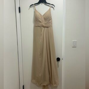 Size 12 Bridesmaid Dress. JJ House Champagne color
